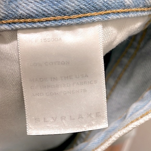 NWT SLVRLAKE Virginia Slim Jeans in Love Song - Picture 12 of 12